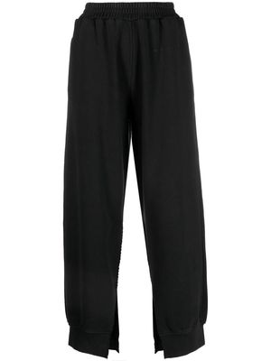 MM6 Maison Margiela split-seam cropped track pants - Black