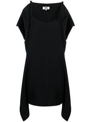 MM6 Maison Margiela square-neck sleeveless dress - Black