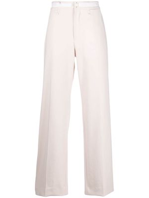 MM6 Maison Margiela straight-leg cotton trousers - Pink