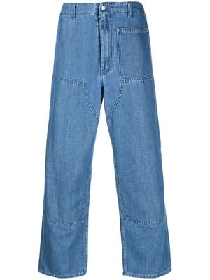 MM6 Maison Margiela straight-leg cut trousers - Blue