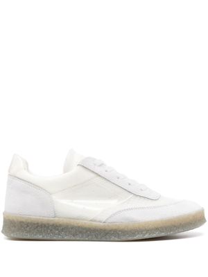 MM6 Maison Margiela suede-panelling mesh sneakers - White
