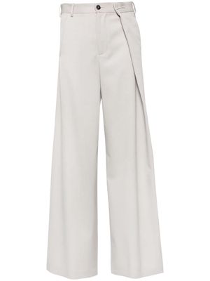 MM6 Maison Margiela tailored wide-leg trousers - Neutrals