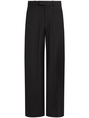 MM6 Maison Margiela tailored wool-canvas trousers - Black