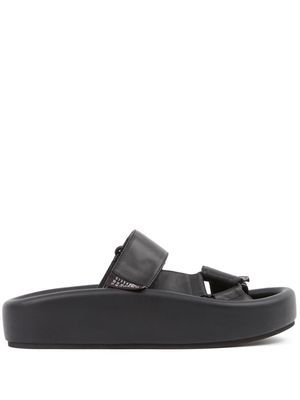 MM6 Maison Margiela Webbing leather sandals - Black