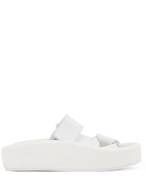 MM6 Maison Margiela Webbing leather sandals - White