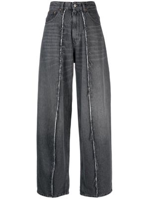 MM6 Maison Margiela wide-leg cotton jeans - Grey