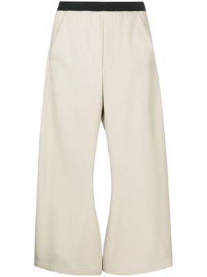 MM6 Maison Margiela wide-leg cropped trousers - Neutrals