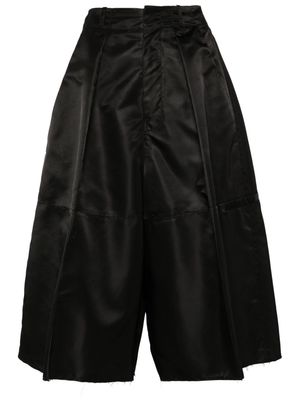 MM6 Maison Margiela wide-leg satin shorts - Black