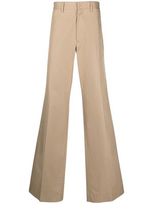 MM6 Maison Margiela wide-leg tailored trousers - Neutrals