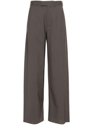 MM6 Maison Margiela wrap-design wool trousers - Grey