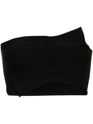 MM6 Maison Margiela wrapped-sleeves jersey bandeau top - Black