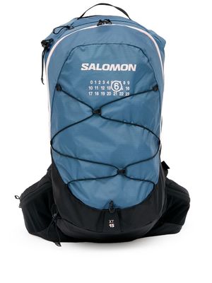 MM6 Maison Margiela X Salomon graphic-print drawstring backpack - Blue