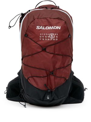 MM6 Maison Margiela X Salomon graphic-print panelled backpack - Red