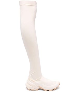 MM6 Maison Margiela X Salomon thigh-length chunky boots - Pink