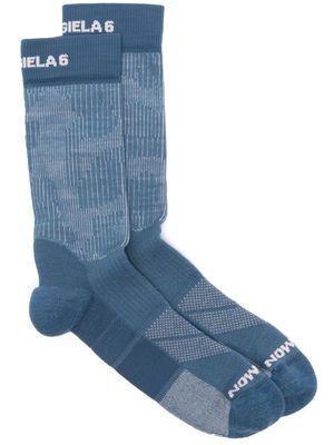 MM6 Maison Margiela X Salomon X Salomon intarsia-logo socks - Blue