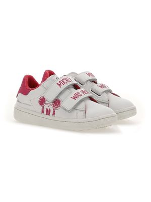 Moa Kids Mickey touch-strap sneakers - White