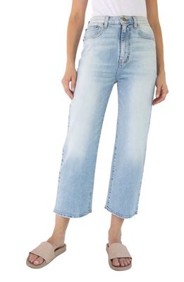Modern American Savannah High Waist Crop Wide Leg Jeans in Boca