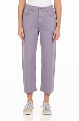 Modern American Savannah High Waist Crop Wide Leg Jeans in Lavender