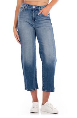 Modern American Savannah High Waist Crop Wide Leg Jeans in Sunrise Blue