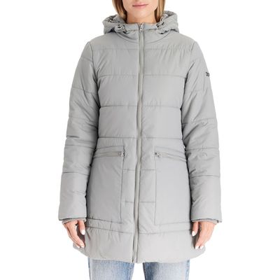 Modern Eternity 3-in-1 Hybrid Quilted Waterproof Maternity Puffer Coat in Graphite