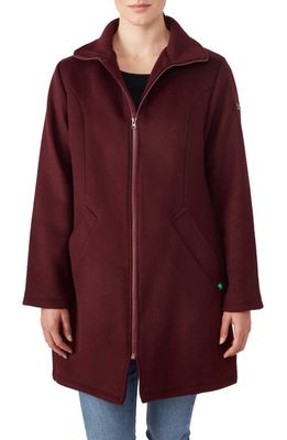 Modern Eternity 3-in-1 Maternity Wool Blend Coat in Burgundy