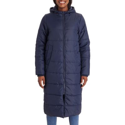 Modern Eternity Leia 3-in-1 Water Resistant Maternity/Nursing Puffer Jacket with Removable Hood in Navy 