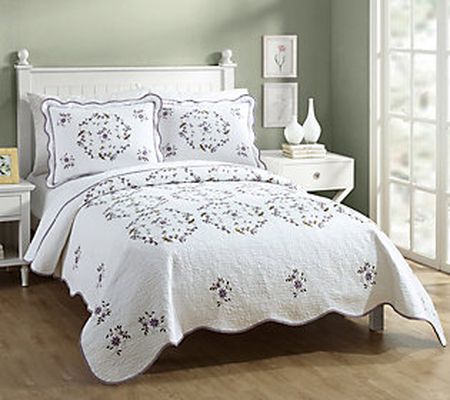 Modern Heirloom Gwen Full/Queen Quilt Set - 3 P iece