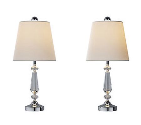 Modern Shiny Table Lamps, Set of 2 - Hastings H ome