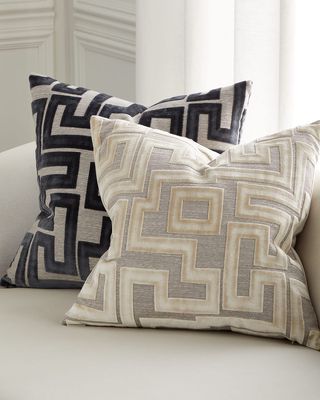 Modernist Decorative Pillow, 24" Square