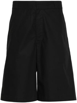 MODES GARMENTS cotton straight-leg shorts - Black