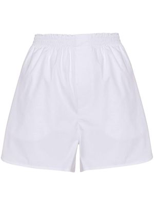 MODES GARMENTS elasticated-waistband cotton shorts - White