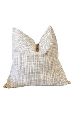 MODISH DECOR PILLOWS Tweed Pillow Cover in White Tones