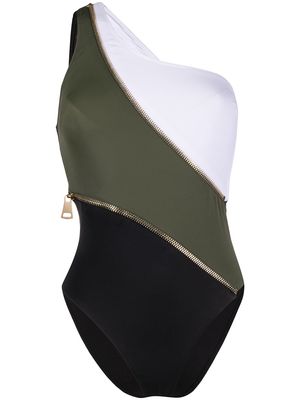 Moeva asymmetric swimsuit - Green