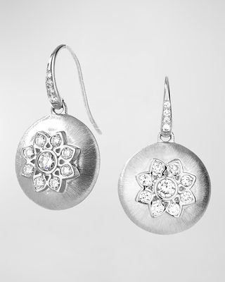 Mogul Flower Earrings in Sterling Silver