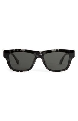 Mohala Eyewear Keahi 65mm Medium Nose Bridge Wide Width Oversize Square Sunglasses in Midnight Tortoise