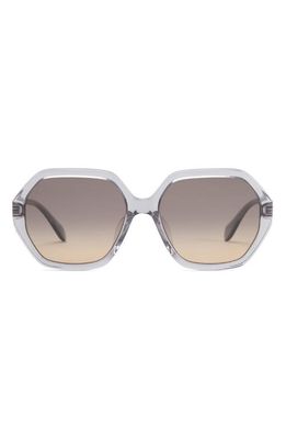Mohala Eyewear Noela Special Fit Low 58mm Polarized Square Sunglasses in Tahitian Pearl