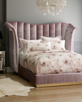 Moira Channel Tufted King Bed