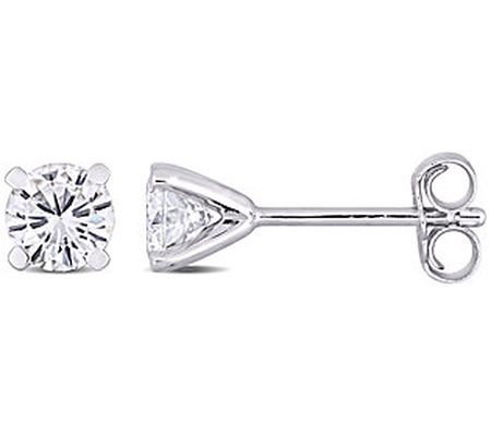 MoissanIce Moissanite 0.95 cttw Solitaire Stud arrings