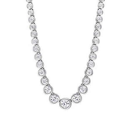 MoissanIce Moissanite 2.65 cttw Necklace, Sterl ing
