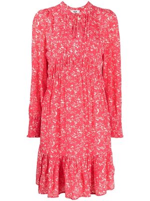 MOLIIN abstract-print pleated dress - Pink