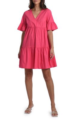 Molly Bracken Ruffle Hem A-Line Dress in Pink