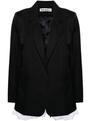 Molly Goddard Bibi single-breasted blazer - Blue