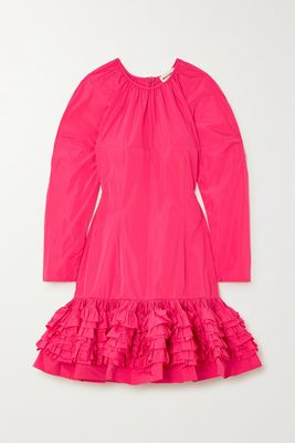Molly Goddard - Caerys Ruffled Taffeta Mini Dress - Pink