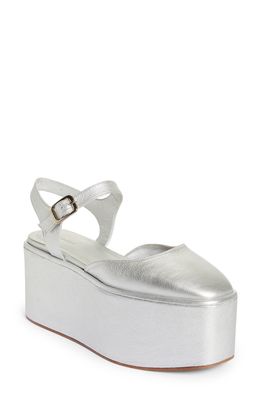 Molly Goddard Gianna Platform Sandal in Silver