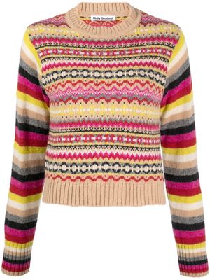 Molly Goddard intarsia-knit lambs-wool jumper - Multicolour