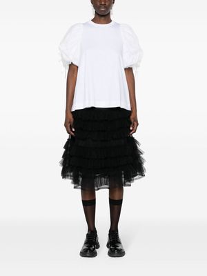 Molly Goddard Iris tulle-tiered midi skirt - Black