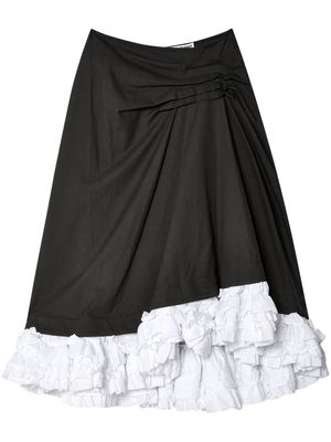 Molly Goddard Jules ruffle-trim midi skirt - Black