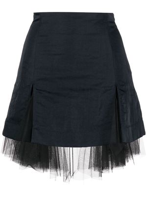 Molly Goddard Max tulle-trim mini skirt - Blue