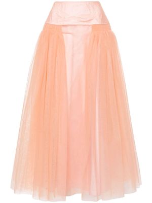 Molly Goddard Robby tulle maxi skirt - Pink