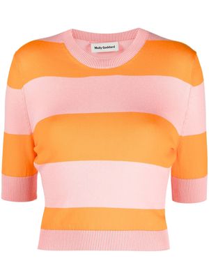 Molly Goddard striped knitted top - Pink